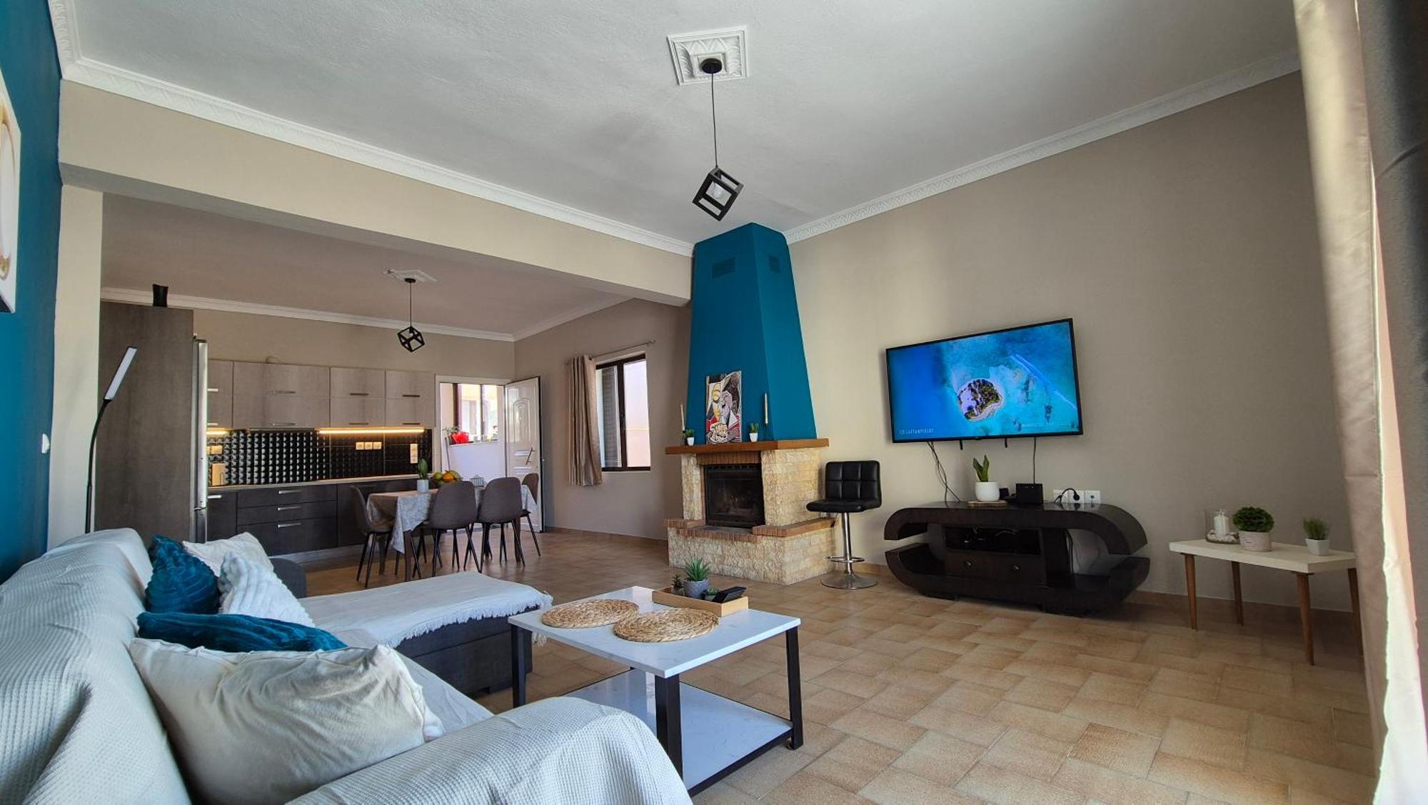 Modern Central Αpt 500M From The Beach. Chania  Bagian luar foto